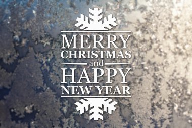 Merry christmas ve yeni yıl tebrik kartı