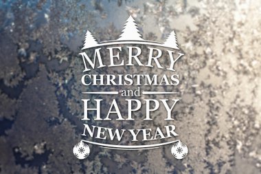 Merry christmas ve yeni yıl tebrik kartı