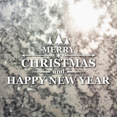 Merry christmas ve yeni yıl tebrik kartı