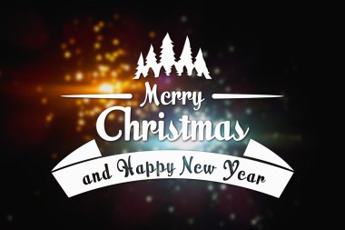 Merry christmas ve yeni yıl tebrik kartı