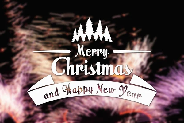 Wesołych Świąt Bożego Narodzenia i nowego roku powitanie karta — Zdjęcie stockowe