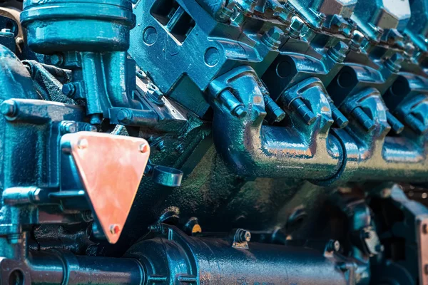 Tractor engine closeup — Stock Photo, Image