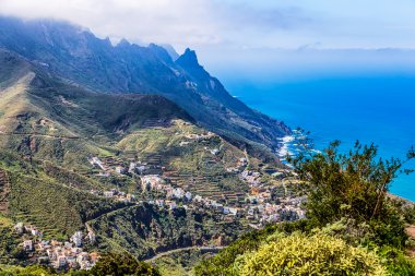 Yeşil dağ Vadisi binalarda Köyü