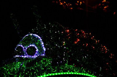 Noel renkli lambalar ışıklı uğur böceği yapımı