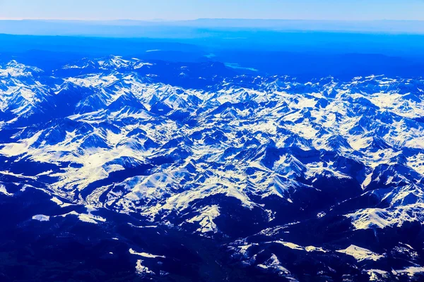 Vista aérea da montanha rochosa — Fotografia de Stock