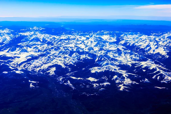 Vista aérea da montanha rochosa — Fotografia de Stock