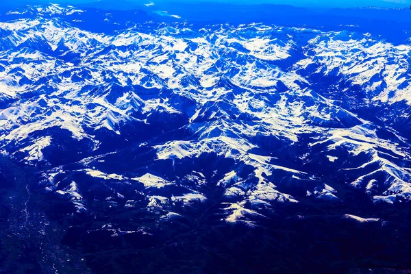 Letecký pohled na Rocky Mountain — Stock fotografie