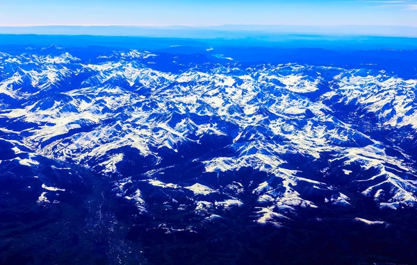 Vista aérea da montanha rochosa — Fotografia de Stock