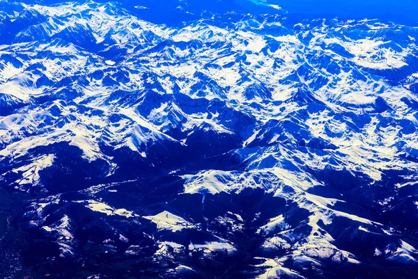 Vista aérea de la montaña rocosa — Foto de Stock