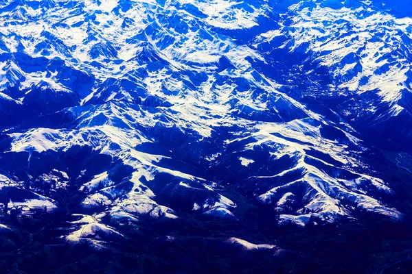 Vista aérea da montanha rochosa — Fotografia de Stock