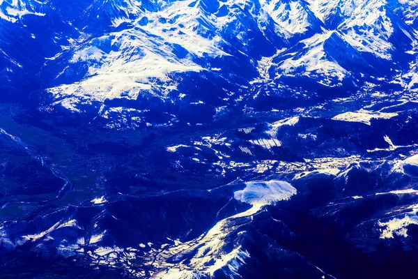 Vista aérea da montanha rochosa — Fotografia de Stock