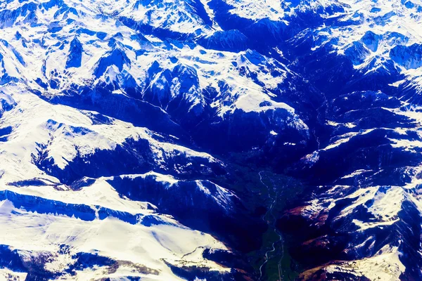 Vista aérea da montanha rochosa — Fotografia de Stock