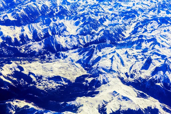 Vista aérea da montanha rochosa — Fotografia de Stock