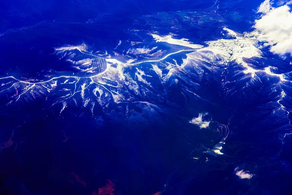 Letecký pohled na Rocky Mountain — Stock fotografie