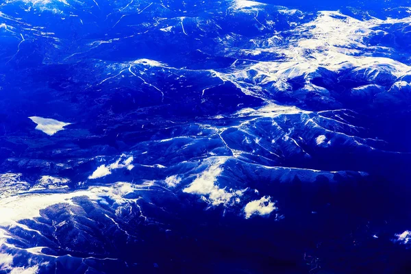 Vista aérea da montanha rochosa — Fotografia de Stock