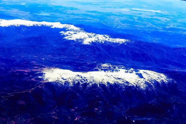 Vista aérea da montanha rochosa — Fotografia de Stock