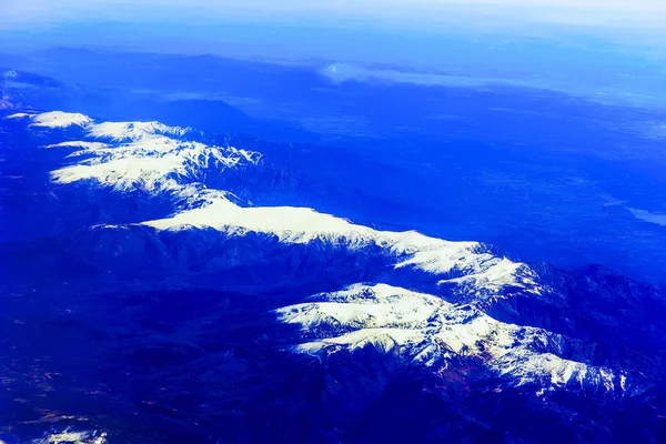 Vista aérea da montanha rochosa — Fotografia de Stock