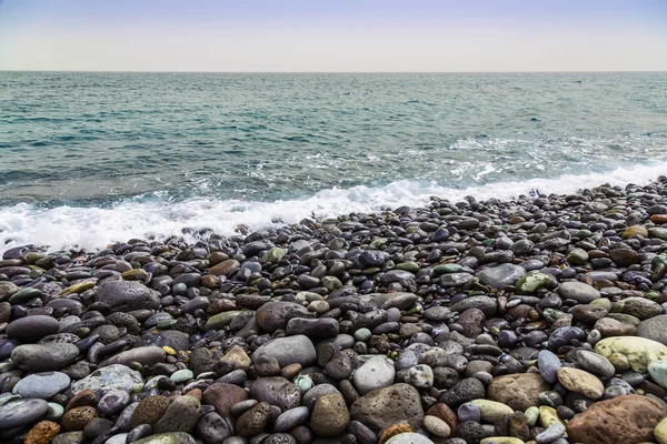 Stone Coast of Ocean with Waves — Stock Photo, Image