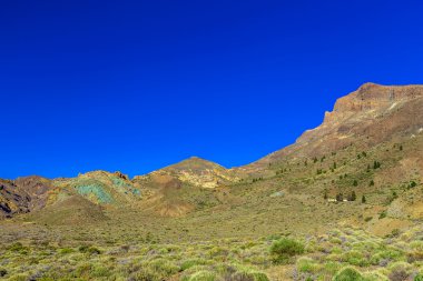 İspanya Tenerife adasında dağlar