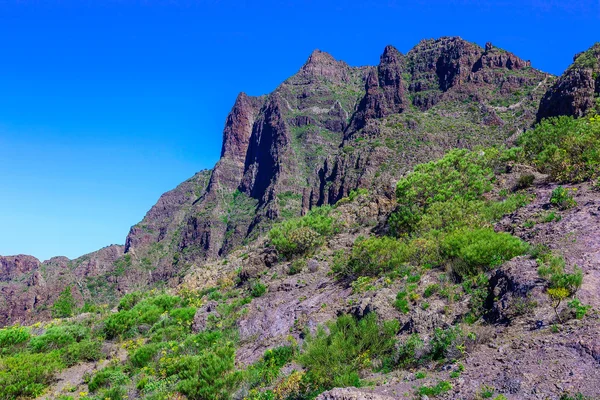 在西班牙特内里费岛上的山 — 图库照片