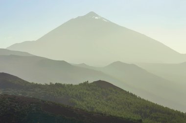 Teide yanardağı manzara Tenerife