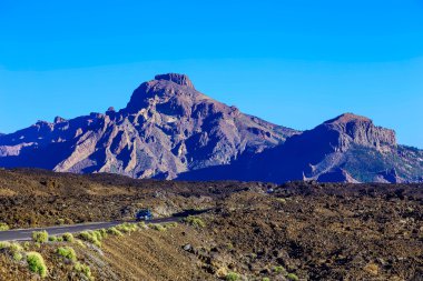 Tenerife adasında Road, yatay