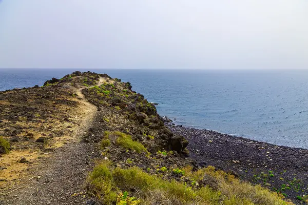 Krajobraz z chodnik na wyspie Teneryfie — Zdjęcie stockowe