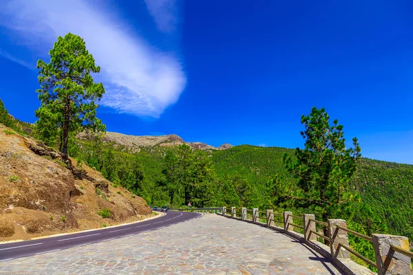 Paysage avec route sur l'île de Tenerife — Photo