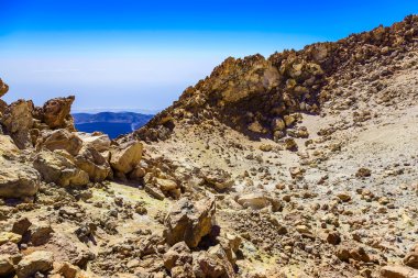 Teide yanardağ krater görünümü