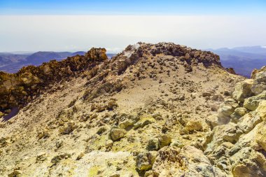 Teide yanardağ krater görünümü