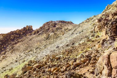 Teide yanardağ krater görünümü