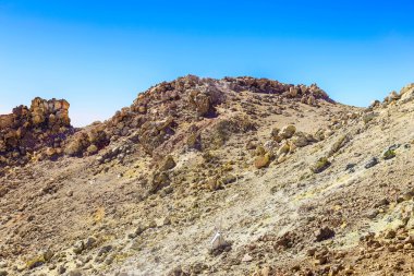 Teide yanardağ krater görünümü