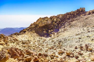 Teide yanardağ krater görünümü