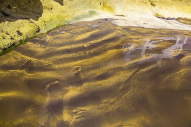 Yansıması ile kum soyut artalanları