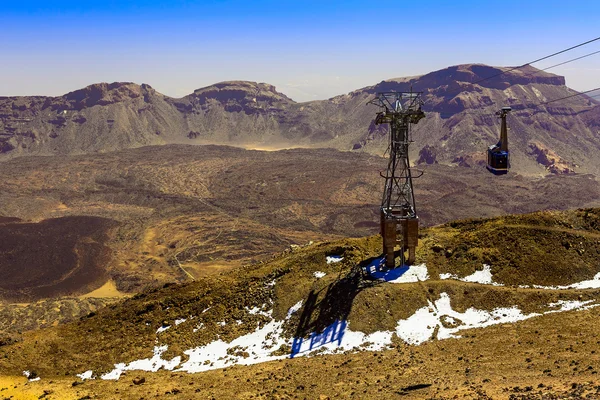 Téléphérique ou funiculaire avec cabine — Photo