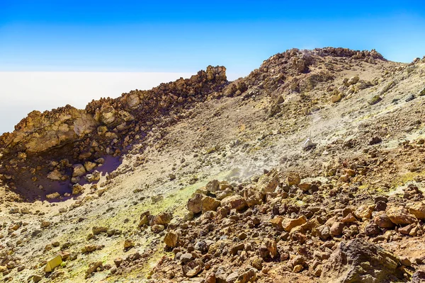 Uitzicht op de Teide vulkaan krater — Stockfoto