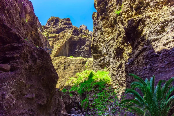 Montanhas rochosas na ilha de Tenerife, na Espanha — Fotografia de Stock