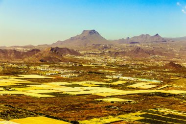 Tenerife Kanarya Adası havadan görünümü