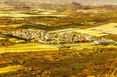 Tenerife Kanarya Adası havadan görünümü
