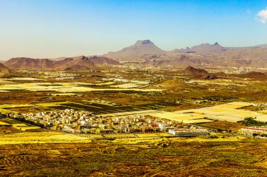 Tenerife Kanarya Adası havadan görünümü