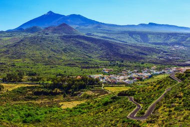 Tenerife adasında Vadisi manzara