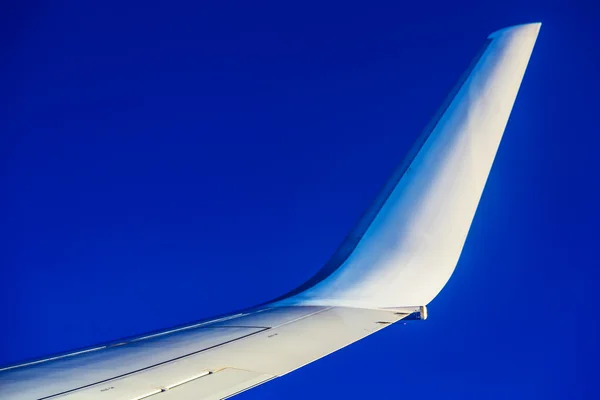 Plane Wing on Sky Background — Stock Photo, Image
