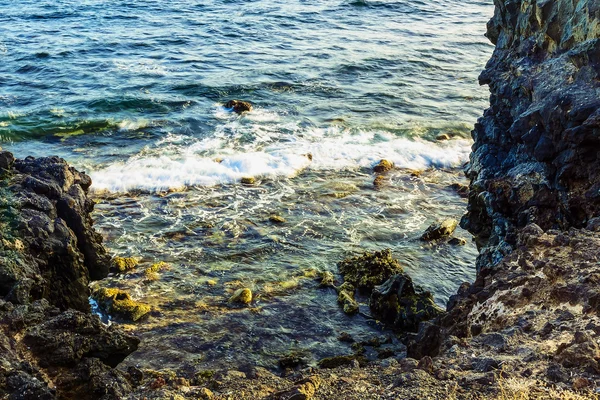Beach kövek óceán absztrakt háttér — Stock Fotó