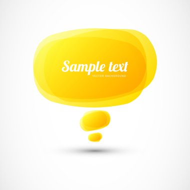 sarı konuşma balonu