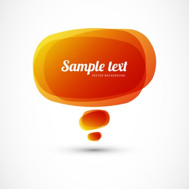 Kırmızı Sarı konuşma balonu