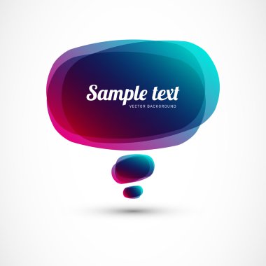 mavi mor konuşma balonu