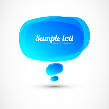 mavi konuşma balonu