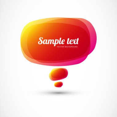 Kırmızı Sarı konuşma balonu