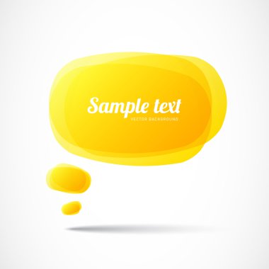 sarı konuşma balonu