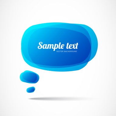 mavi konuşma balonu
